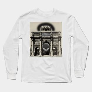 Monument Arc de Triomphe historic street building Long Sleeve T-Shirt